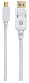 Cavo Mini DisplayPort Maschio a DisplayPort Maschio 4K 60Hz 2m Bianco
