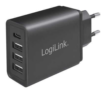Caricatore da Muro a 4 porte con USB-C&trade 27W