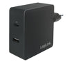 Caricatore da Muro USB-C&trade e USB tipo A 65W Nero