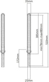 Supporto per Soundbar Sopra o Sotto TV 23-65''