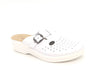 FLY FLOT Ciabatte donna 63465 bianche con fibbia