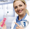 Oral-B Vitality 80327146 spazzolino elettrico per adulti Spazzolino rotante-oscillante Blu, Rosso