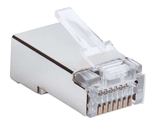 Confezione 100 Plug modulari RJ45 passanti Cat5e FastCrimp