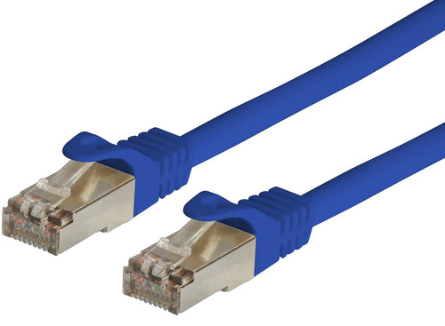 Cavo di Rete Patch in Rame Cat. 6A SFTP LSZH 0,25 m Blu