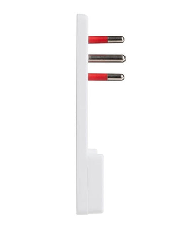 Spina Italiana Ultrapiatta 2P+T 10A Bianco