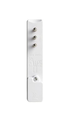 Spina Italiana Ultrapiatta 2P+T 10A Bianco