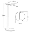 Stand in Alluminio per Cuffie