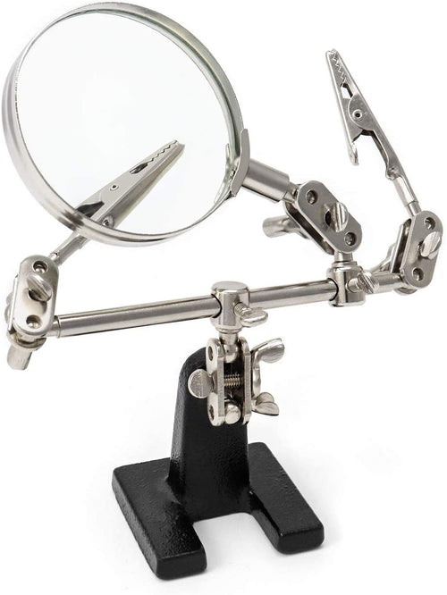 Bracci di supporto con lente per stagnare / ingrandire