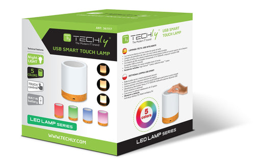 Lampada USB Smart Touch 5 Colori Selezionabili Regolazione Intensità