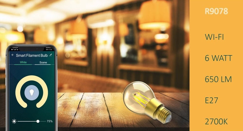 Lampadina LED E27 con Filamento Smart Controllo Vocale Alexa F, R9078