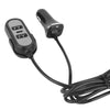 Caricatore da Auto 2x USB-A e 1x USB-C&trade 45W Cavo 1,5m Nero