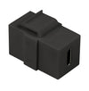 Connettore Keystone USB-C&trade F/F 17,2 mm Nero