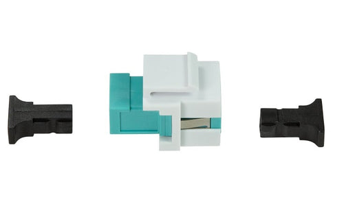 Giunto Fibra LWL SC per Installazione Keystone Verde Acqua e Bianco