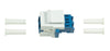 Giunto Fibra LC Duplex Monomodale per Keystone Blu e Bianco
