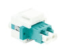 Giunto Fibra LWL LC Duplex Multimodale per Keystone Acqua e Bianco