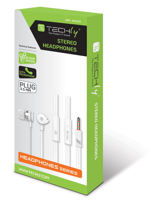 Auricolari Stereo In-Ear con Microfono Bianchi