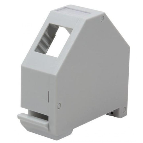 Adattatore keystone RJ45 per Barra DIN espandibile in Plastica con messa a terra