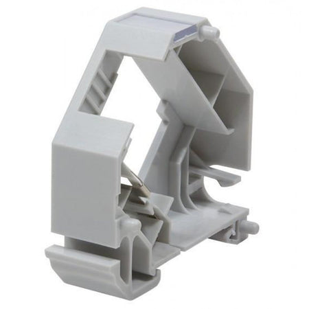 Adattatore keystone RJ45 per Barra DIN espandibile in Plastica con messa a terra