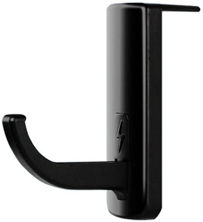 Supporto Cuffie Adesivo Universale per Monitor e Scrivania Nero (2 Pezzi)