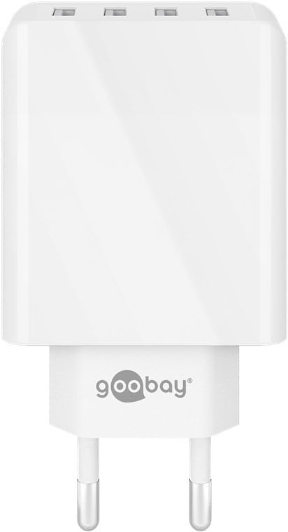 Caricatore da Muro USB a 4 vie 30W Bianco