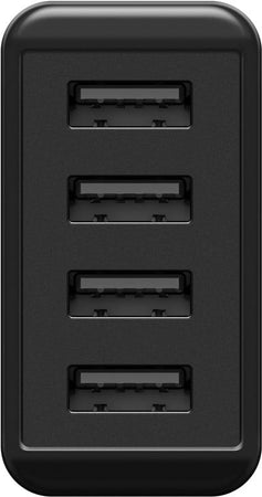 Caricatore da Muro USB a 4 vie 30W Nero