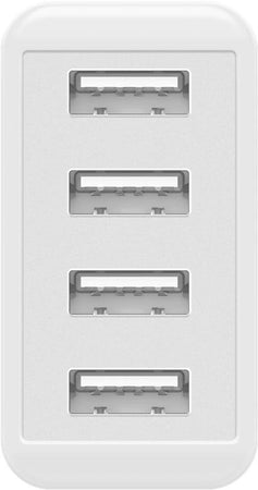 Caricatore da Muro USB a 4 vie 30W Bianco