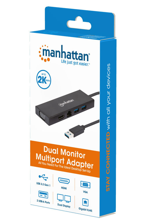 Adattatore SuperSpeed USB Multiporta Doppio Monitor