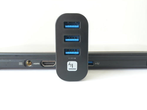 Mini Hub Rotante con 3 Porte USB 3.0 Nero