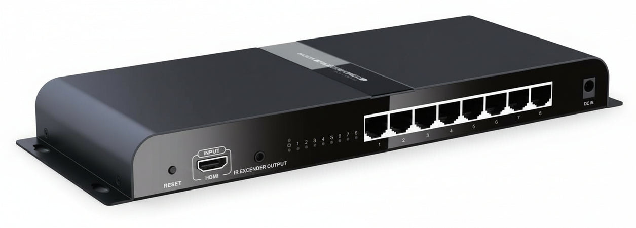 Extender Splitter 8 vie HDMI con IR su Cavo Cat.6/6a/7 fino a 120m