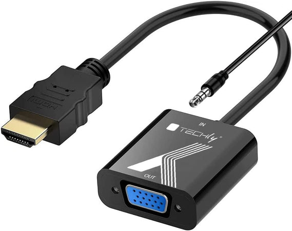 Cavo Convertitore Adattatore da HDMI&trade a VGA 1920x1200 a 60Hz con Audio 3.5''