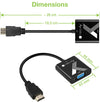 Cavo Convertitore Adattatore da HDMI&trade a VGA 1920x1200 a 60Hz con Audio 3.5''