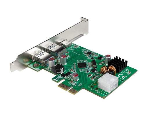 Scheda PCI Express USB 3.2 Gen1x1, 1x USB-C&trade PD 3.0 e 2x USB 3.0