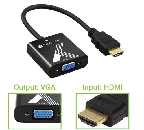 Cavo Convertitore Adattatore da HDMI&trade a VGA 1920x1200 a 60Hz