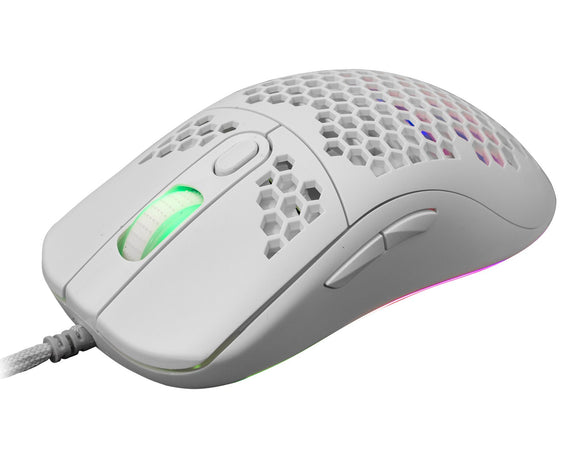Gaming Mouse Galahad RGB 6400 6D dpi bianco