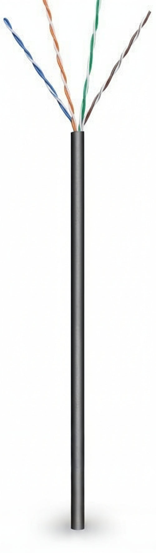 Matassa U/UTP Cavo Cat. 6 CCA per Esterni 100m Flessibile Nero