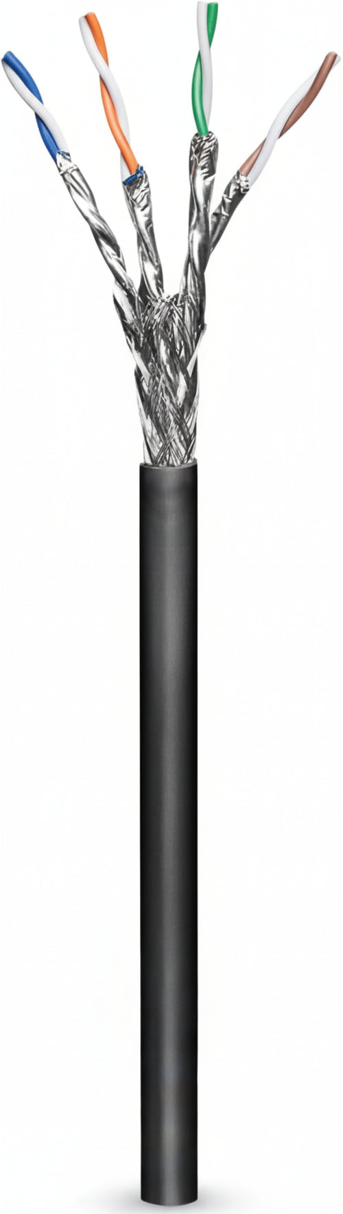 Matassa S/FTP Cavo Cat. 6 CCA per Esterni 100m Rigido Nero