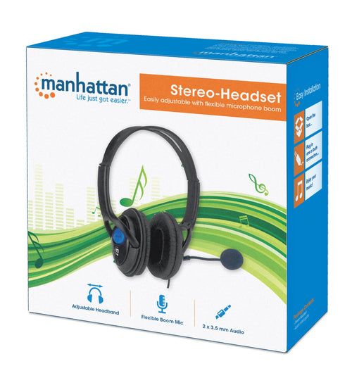 Cuffie Stereo con Microfono Regolabile