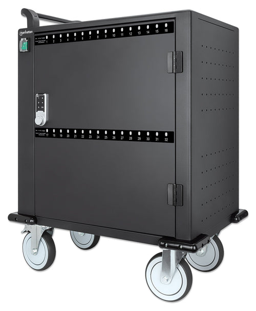 Carrello Stazione di Ricarica USB-C&trade 576W per 32 Smartphone e Tablet fino a 12''
