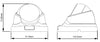 Telecamera Dome IP POE IR Full HD 2MP da Soffitto Starlight IP66, DGM2203SVP/F36