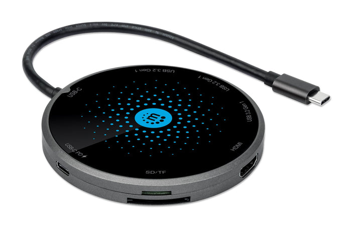 Docking Station USB-C&trade 8-in-1 con Pad di Ricarica Wireless