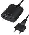 Caricatore USB con porta USB tipo A e USB-C&trade cavo 1,5m 12W