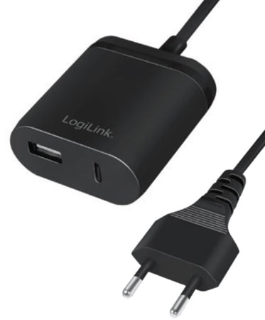 Caricatore USB con porta USB tipo A e USB-C&trade cavo 1,5m 12W