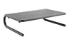 Stand Supporto da Scrivania per Monitor Notebook in Metallo 370mm Nero