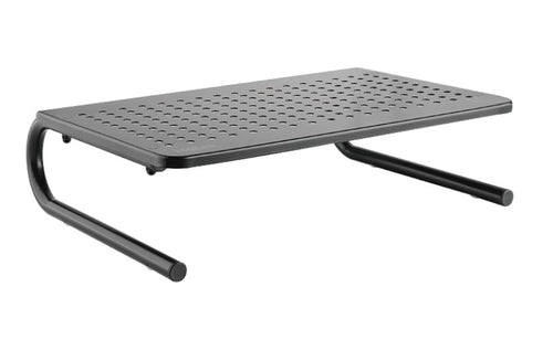 Stand Supporto da Scrivania per Monitor Notebook in Metallo 370mm Nero