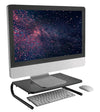 Stand Supporto da Scrivania per Monitor Notebook in Metallo 370mm Nero