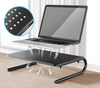 Stand Supporto da Scrivania per Monitor Notebook in Metallo 370mm Nero