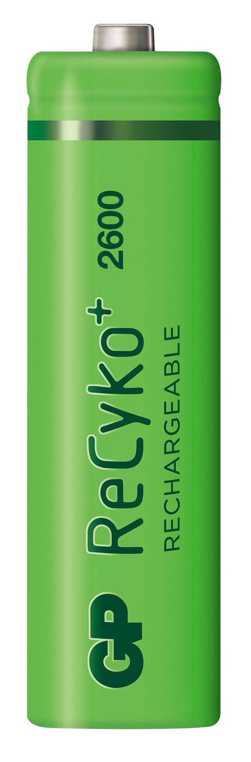 Blister 4 Batterie Ricaricabili AA Stilo 2600mAh GP ReCyko+