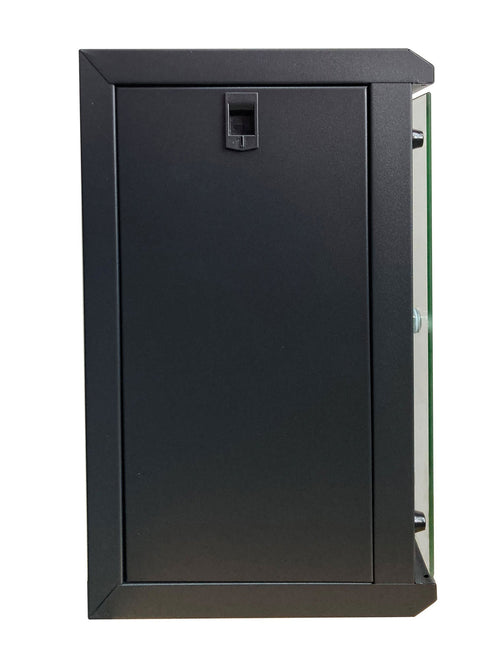 Armadio Rack 10'' a Muro 9 Unità Pannelli Asportabili Nero