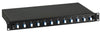 Cassetto Ottico 19'' con 12 bussole LC Duplex Monomodale OS2 Nero