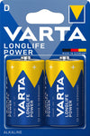 Blister 2 Batterie 1.5V Longlife Power Alcalina D Torcia